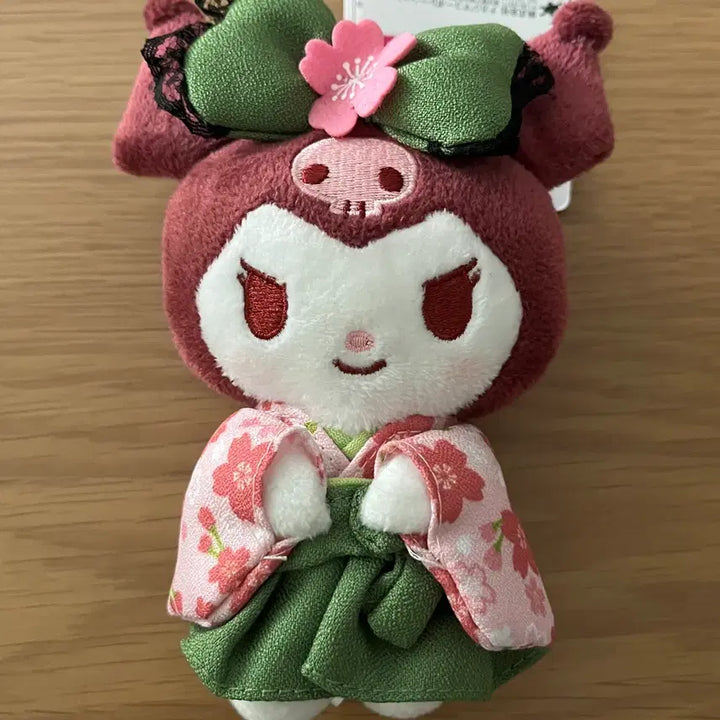[BUNJANG] Kuromi Matcha Kimono Doll Keyring / [새상품] 말차 기모노 쿠로미 인형 키링
