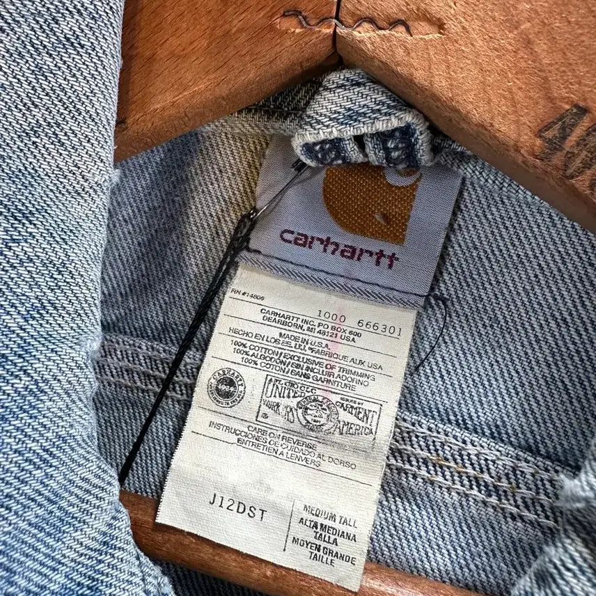 [BUNJANG] Carhartt Custom Denim Vest / [100]00s 칼하트 커스텀 데님 베스트 made in usa
