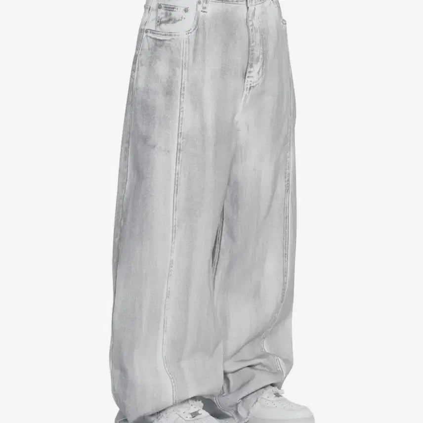 [BUNJANG] OY Raw Hem Stitched Wide Volume Pants / OY RAW HEM STITCHED WIDE VOLUME PANTS