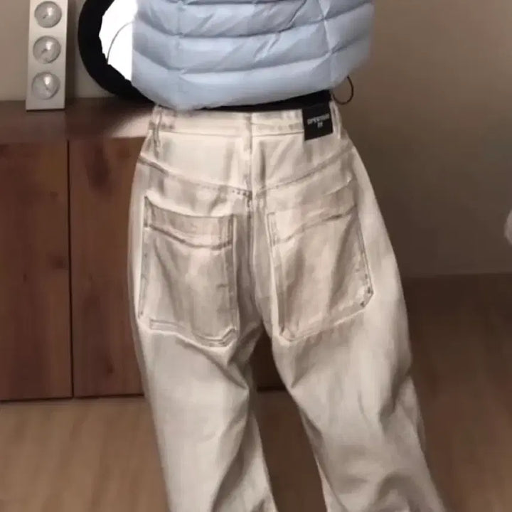 [BUNJANG] OY Raw Hem Stitched Wide Volume Pants / OY RAW HEM STITCHED WIDE VOLUME PANTS