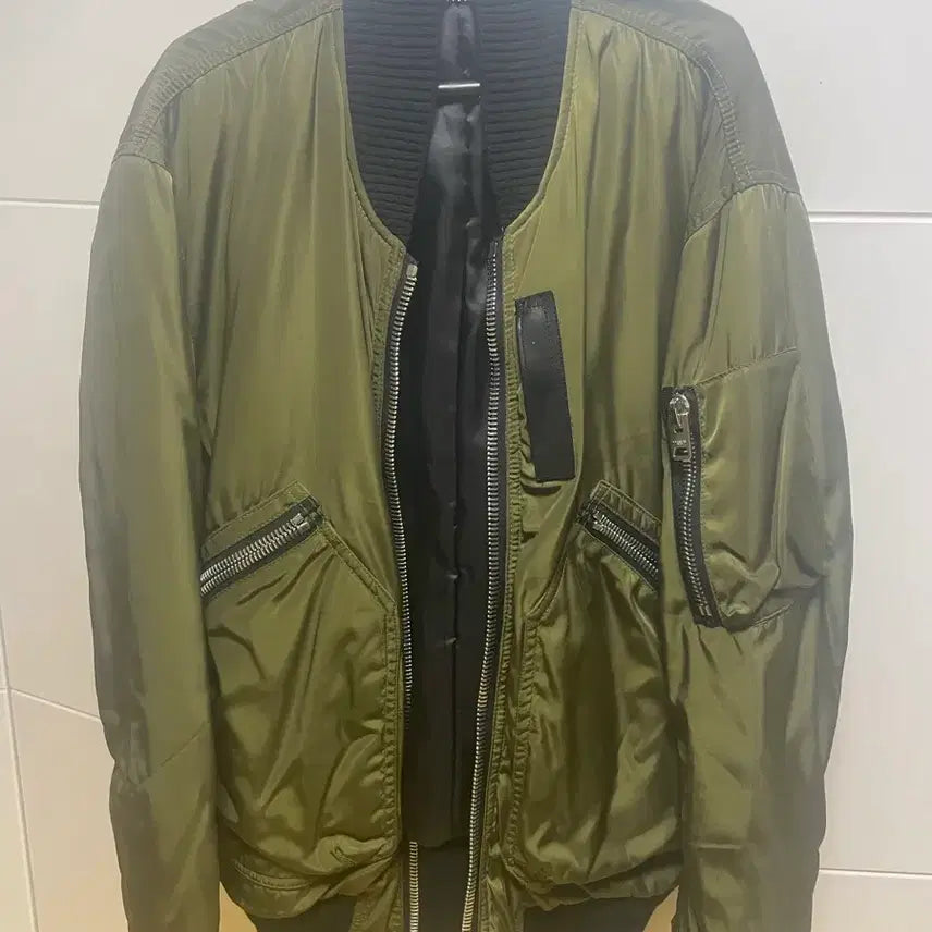 [BUNJANG] Coach MA-1 Flight Jacket / coach 카키색 MA-1 항공 자켓