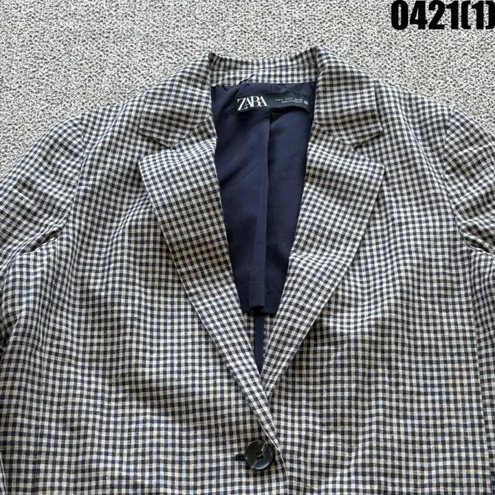 [BUNJANG] ZARA Checked Blazer Jacket (Women&