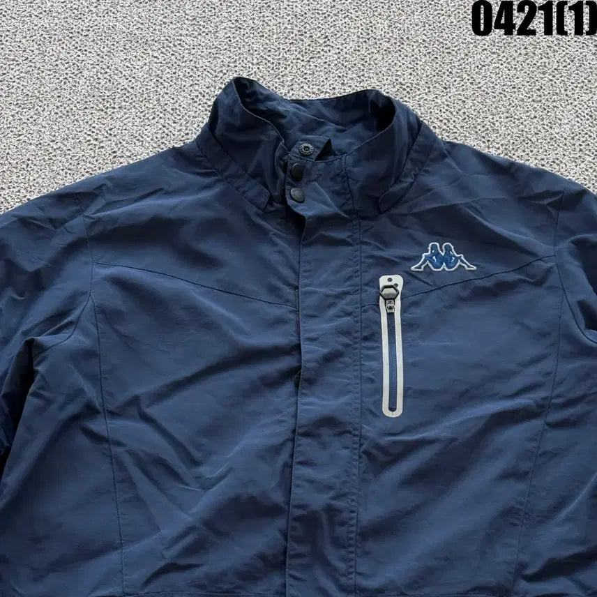 [BUNJANG] Kappa Navy Windbreaker Jacket - Size S / 카파 네이비 바람막이 점퍼 S