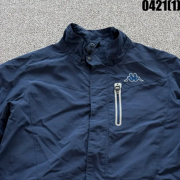 [BUNJANG] Kappa Navy Windbreaker Jacket - Size S / 카파 네이비 바람막이 점퍼 S