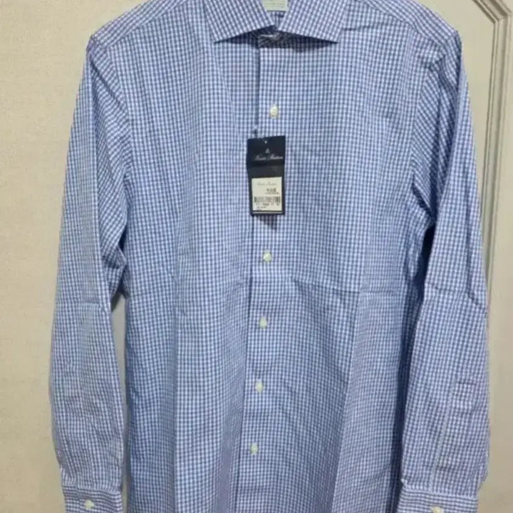 [BUNJANG] Brooks Brothers Stretch Blue Gingham Check Shirt / [새제품] 브룩스브라더스 스트레치 블루 깅엄 체크 셔츠