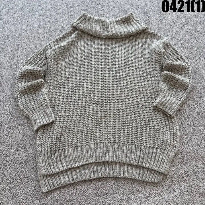 [BUNJANG] ZARA Loose Fit Turtleneck Knit Sweater / 자라 루즈핏 터틀넥 니트 스웨터 M