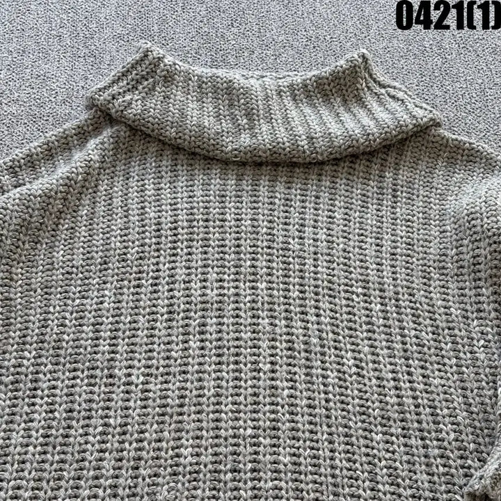 [BUNJANG] ZARA Loose Fit Turtleneck Knit Sweater / 자라 루즈핏 터틀넥 니트 스웨터 M
