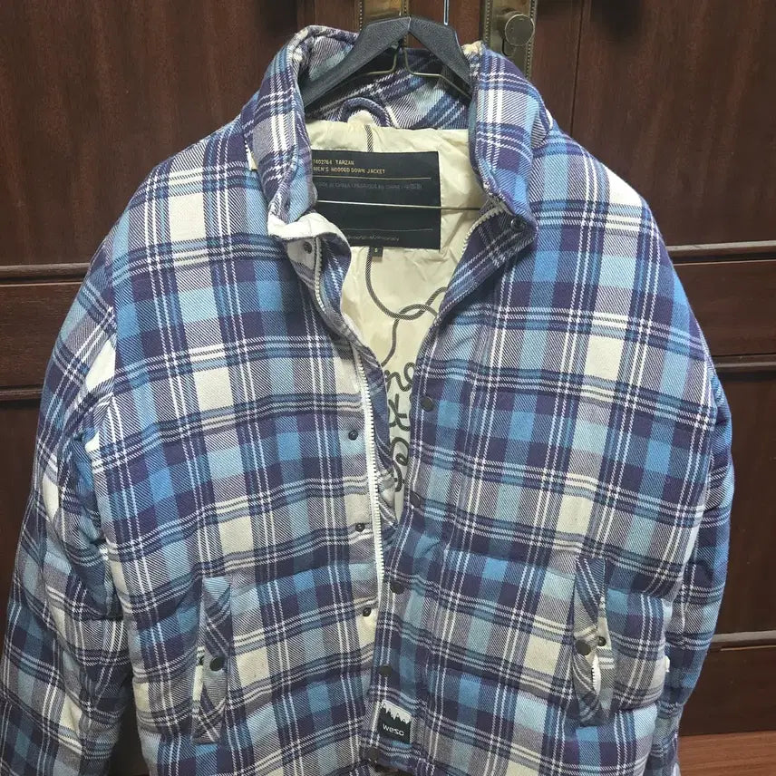 [BUNJANG] Wesc Check Padded Jumper Jacket / wesc 보드복 체크 패딩 점퍼