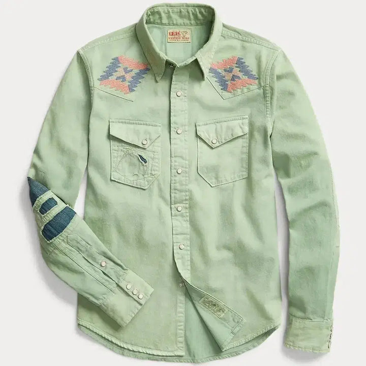 [SOLD OUT] RRL 자수 웨스턴 셔츠 M