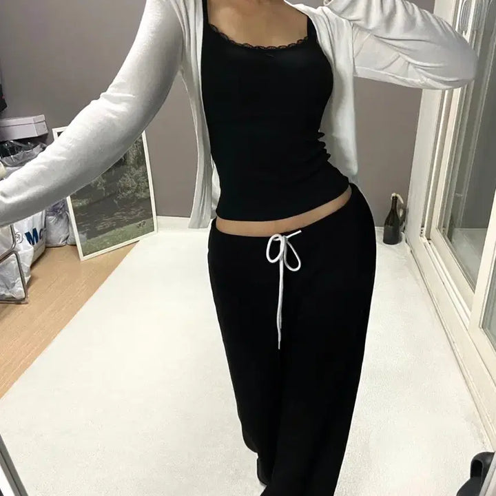 [SOLD OUT] 비츠앤밥스 BRANDY LOW TRAINING PANTS 블랙