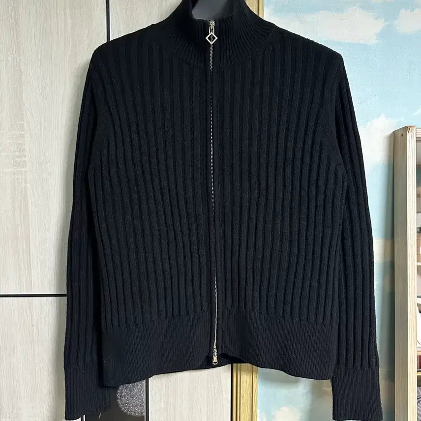 [BUNJANG] (L) 세비지 Knit Zip Up - Black / (L) 세비지 Knit Zip Up - Black