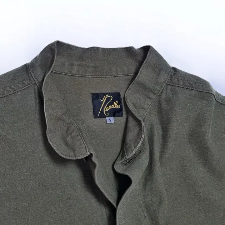 [BUNJANG] Needles Khaki Shirt Jacket / (l~xl) 니들스 NEEDLES 카키 셔츠자켓 S 넥리스셔츠 아우터