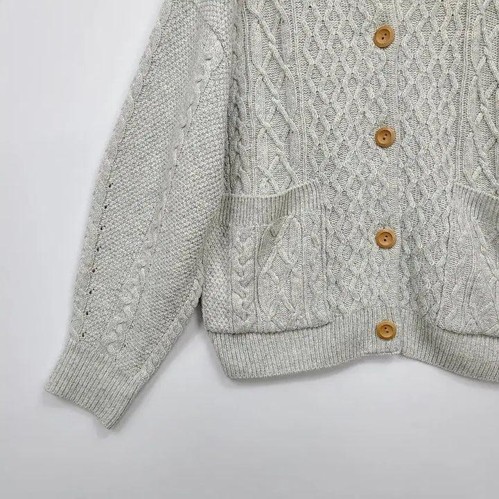 [BUNJANG] Studio Tomboy Cable Knit Cardigan / 스튜디오 톰보이 케이블 니트 가디건/프리/앨리스/1030