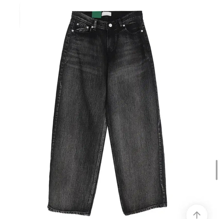 [BUNJANG] OOT Chicwin Low-Rise Wide Leg Black Jeans / OOT 시크윈 로우라이즈 와이드 흑청