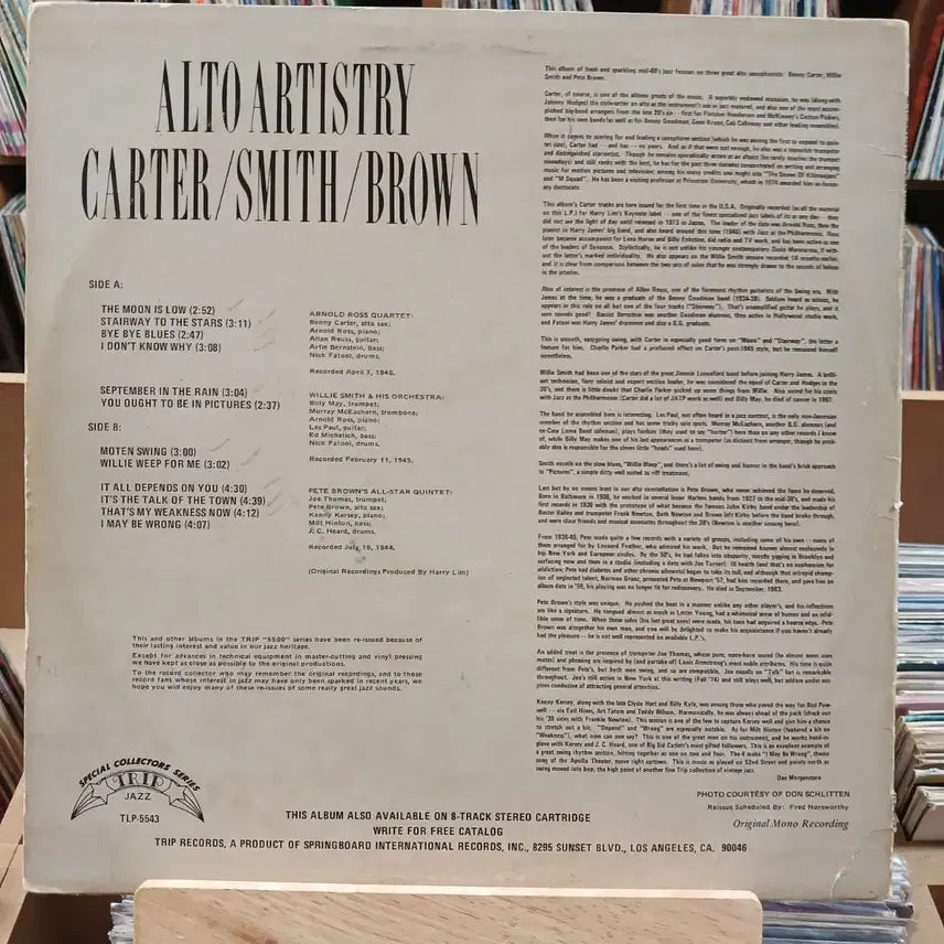 [BUNJANG] Original Carter Smith Brown 1944 LP Record / 오리지널 카터 스미스 브라운 1944 LP 할인