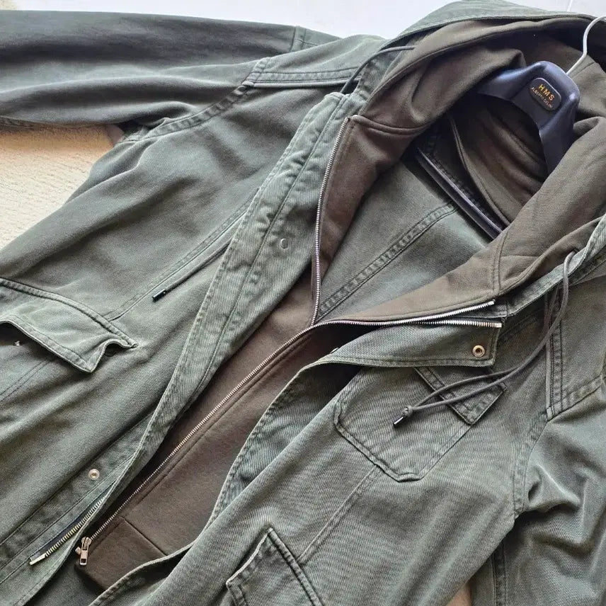 [BUNJANG] Juun.J Double Hooded Field Jacket Coat Size 50 / 준지 더블후드 야상 코트 50사이즈 상태좋은중고입니다.