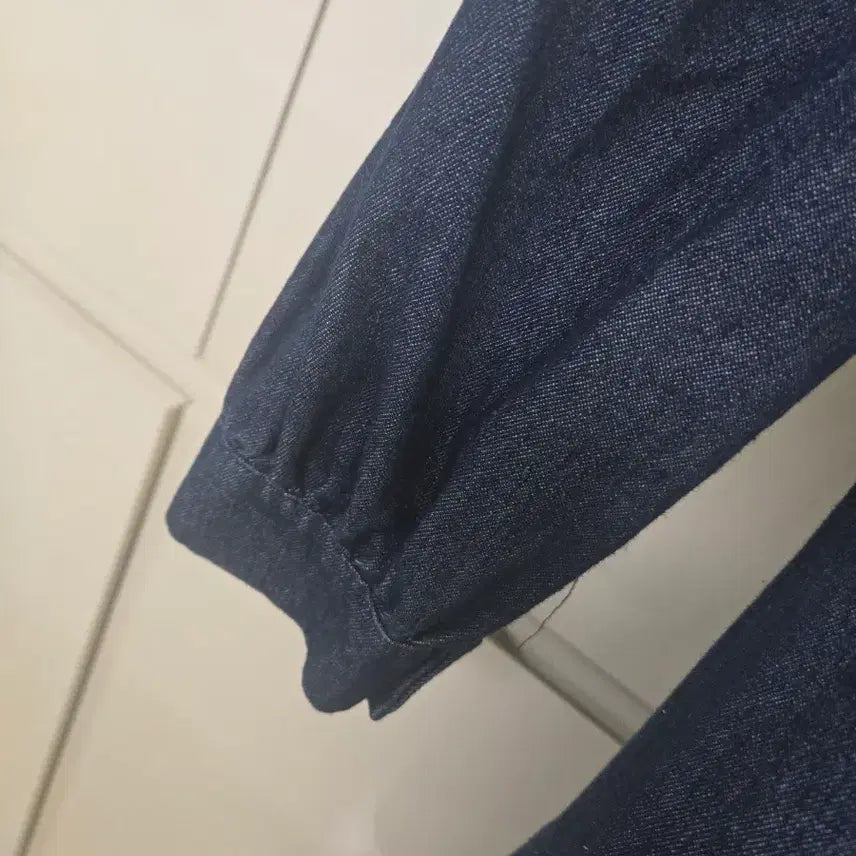 [BUNJANG] Denim Long Dress / 청 데님 롱 원피스 단추 여밈