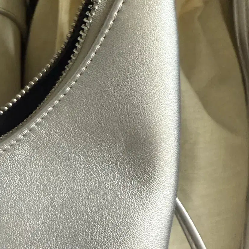 [BUNJANG] Square Line Mini Silver Shoulder Bag / 스퀘어라인 String Mini 실버