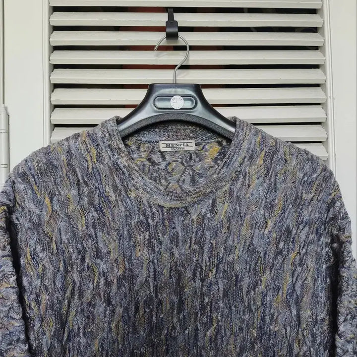 [BUNJANG] Menpia Cable Pattern Knit / 멘피아 케이블 패턴 니트