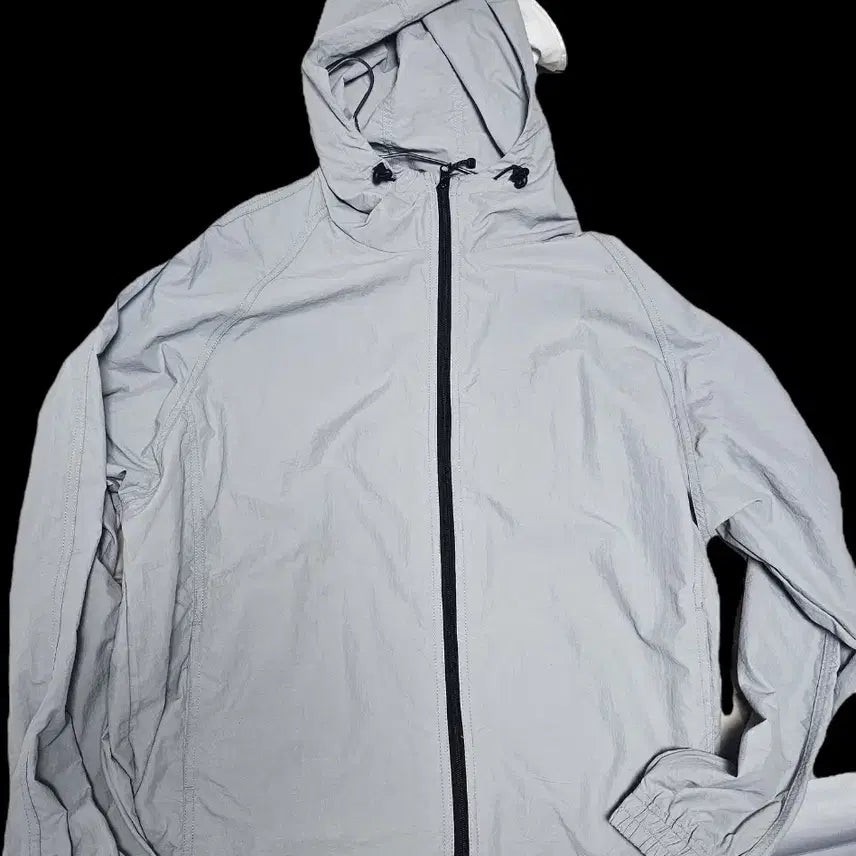 [BUNJANG] Modermoment Cool Gray Windbreaker Jacket L-XL / 모더먼트 윈드브레이커 쿨그레이 바람막이 L~XL