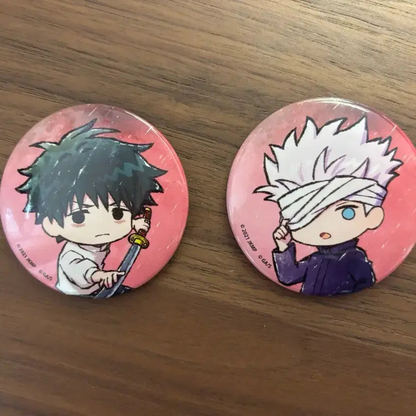 [BUNJANG] Jujutsu Kaisen 0 Graph Art A3 Can Badges Set (Yuta Okkotsu, Satoru Gojo) / (판매/교환) 주술회전0 그래프아트A3 옷코츠 유타 고죠 사토루 캔뱃지