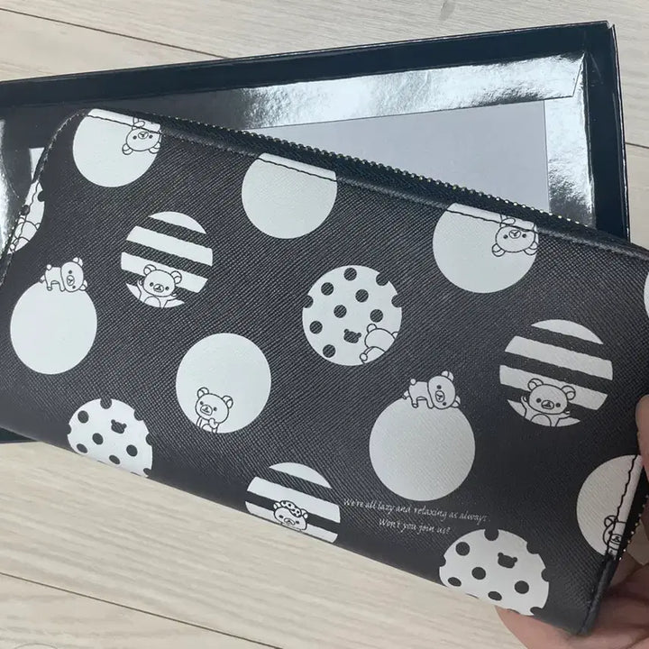 [BUNJANG] Rilakkuma Saffiano Long Wallet / 리락쿠마 지갑 장지갑