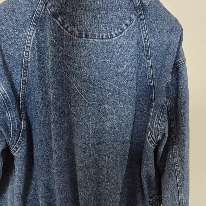 [BUNJANG] Time Homme Denim Blouson Jacket 95 / 타임옴므 링클 데님 블루종 점퍼 95