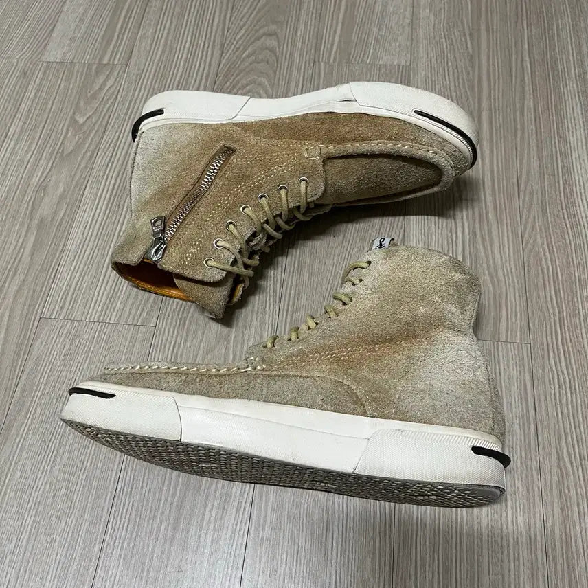 [BUNJANG] Visvim x Sophnet 7 Hole Moc Toe Beige Suede Boots / visvim x sophnet 7hole moc toe