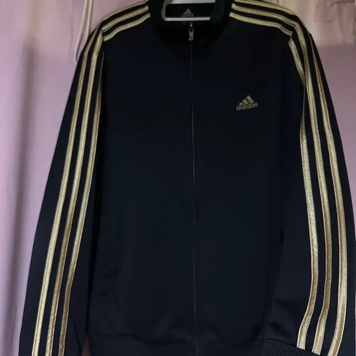 [BUNJANG] Adidas Track Top Black Gold Track Jacket / 아디다스져지 아디다스 삼선 트랙탑 검골 아디다스 블랙 골드 집업 올드스쿨