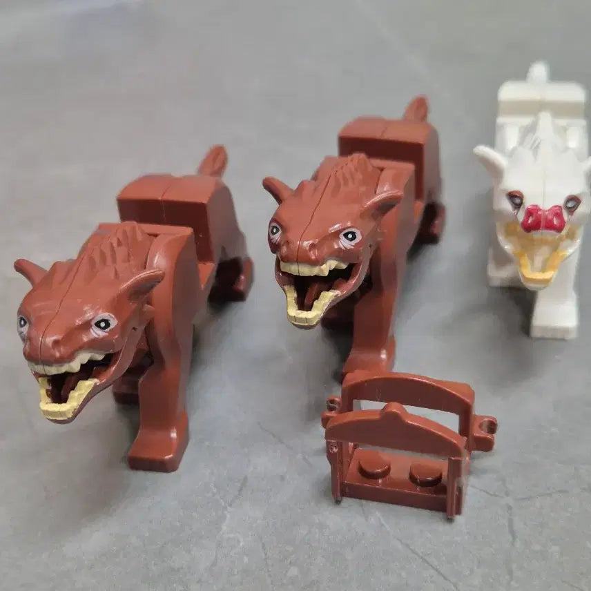 [BUNJANG] Warg Compatible Lego Figures Bundle Set / 레고 호환 와르그 3마리 일괄