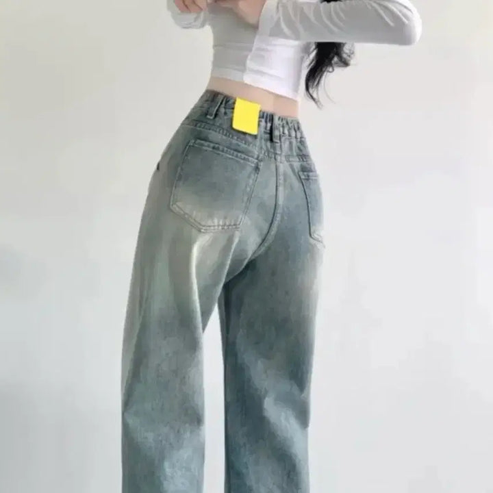 [BUNJANG] Ablley Straight Light Wash Jeans / 에이블리 스트레이트 연청바지