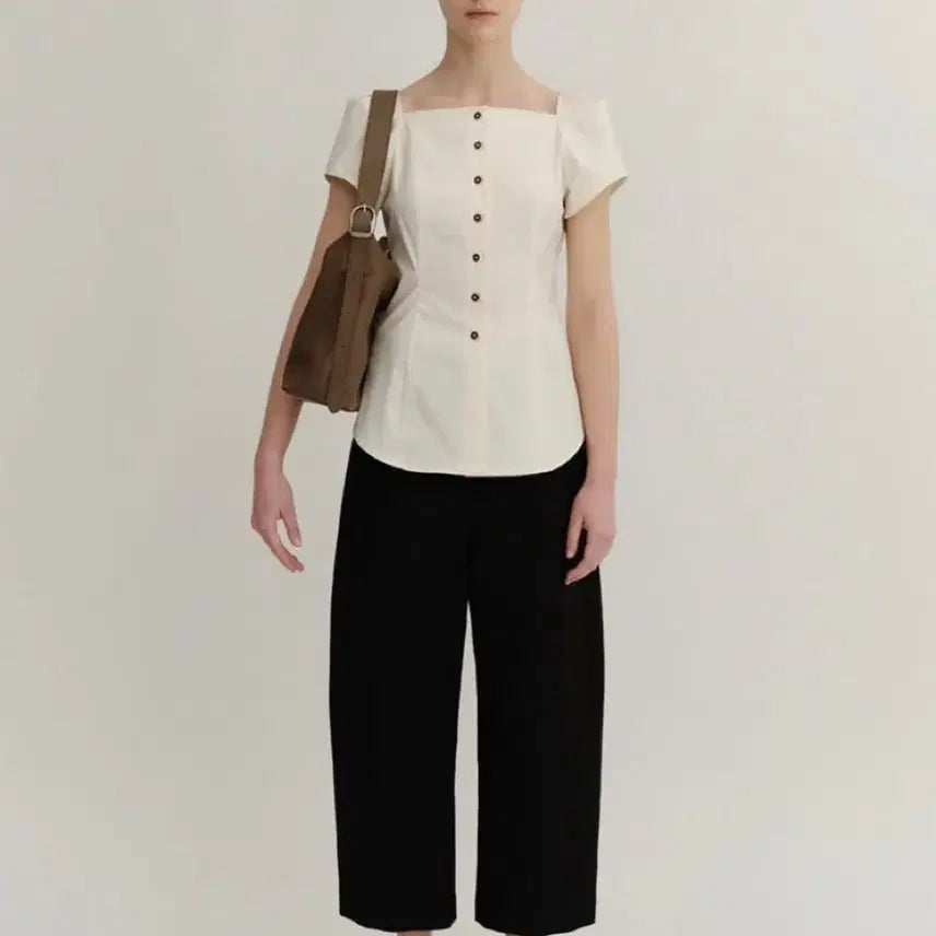 [BUNJANG] Kinder Salmon Button Blouse / 킨더살몬 button blouse