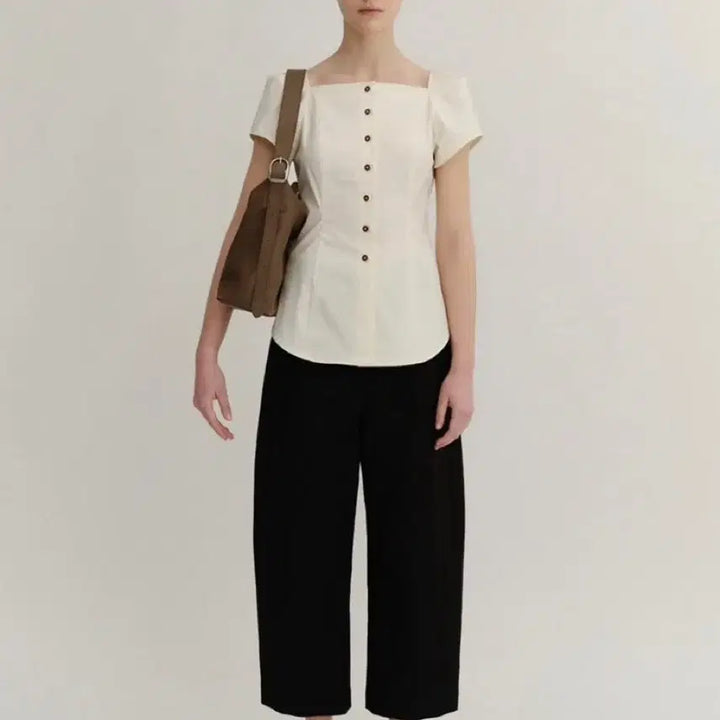 [BUNJANG] Kinder Salmon Button Blouse / 킨더살몬 button blouse