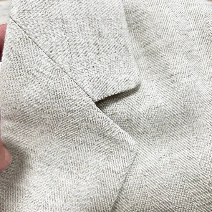 [BUNJANG] Ganaesra Herringbone Linen Jacket / 가내스라(ganaesra) 오디네르 헤링본 린넨자켓 프리사이즈 새상품