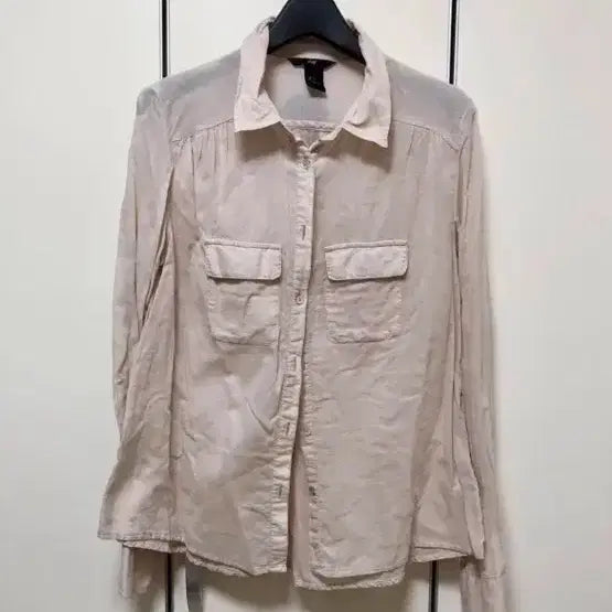 [BUNJANG] H&amp;M Pocket Shirt / H&amp;M 핑크베이지 포켓 셔츠