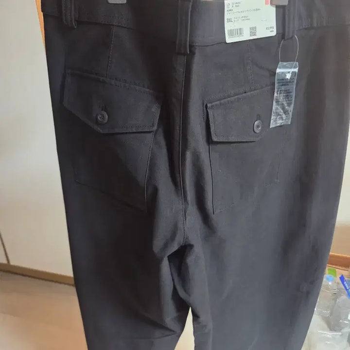 [SOLD OUT] 유니클로 저지배럴레그 팬츠 긴기장 3XL 블랙