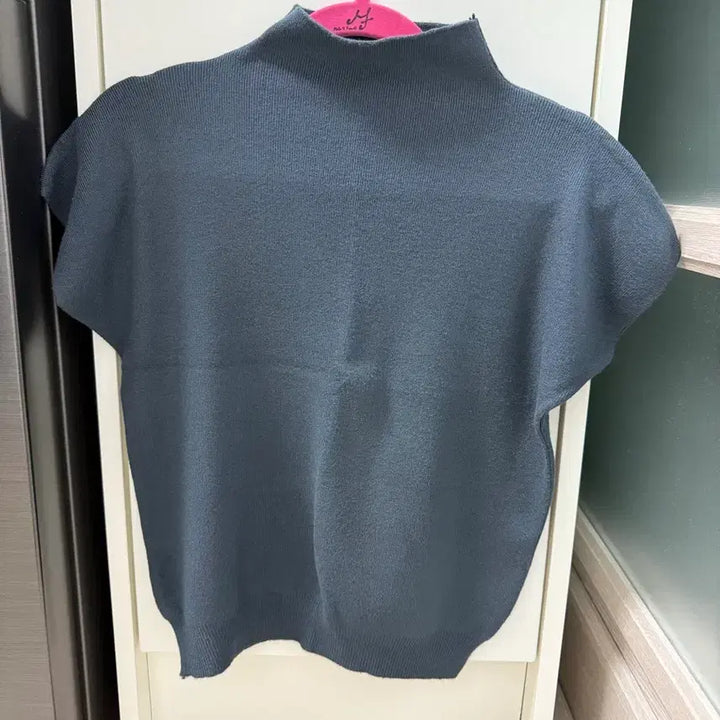 [BUNJANG] Leine Navy Short-Sleeve Knit New / 렌느 네이비 반팔 니트 새제품
