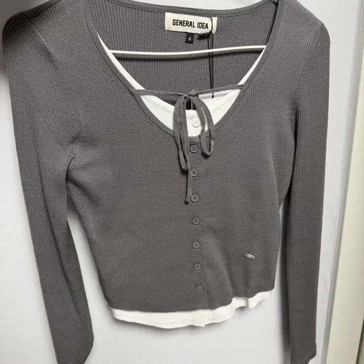 [BUNJANG] General Idea Charcoal Cardigan / 제너럴아이디어 차콜 가디건 새상품 택포함