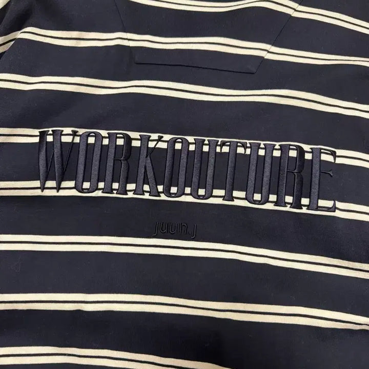 [SOLD OUT] 준지 스트라이프 오버핏 롱슬리브 티셔츠 네이비L JC5241P92R