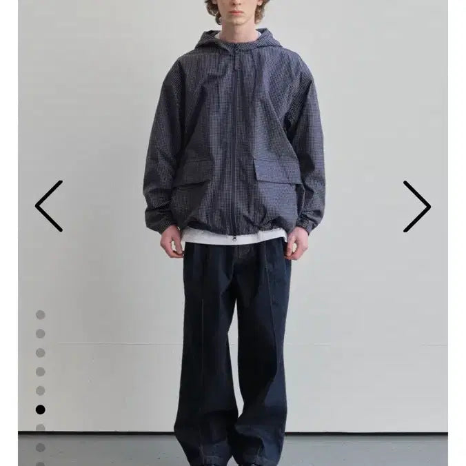 [SOLD OUT] 홀리선 26SS 바람막이 체크자켓 (네이비)