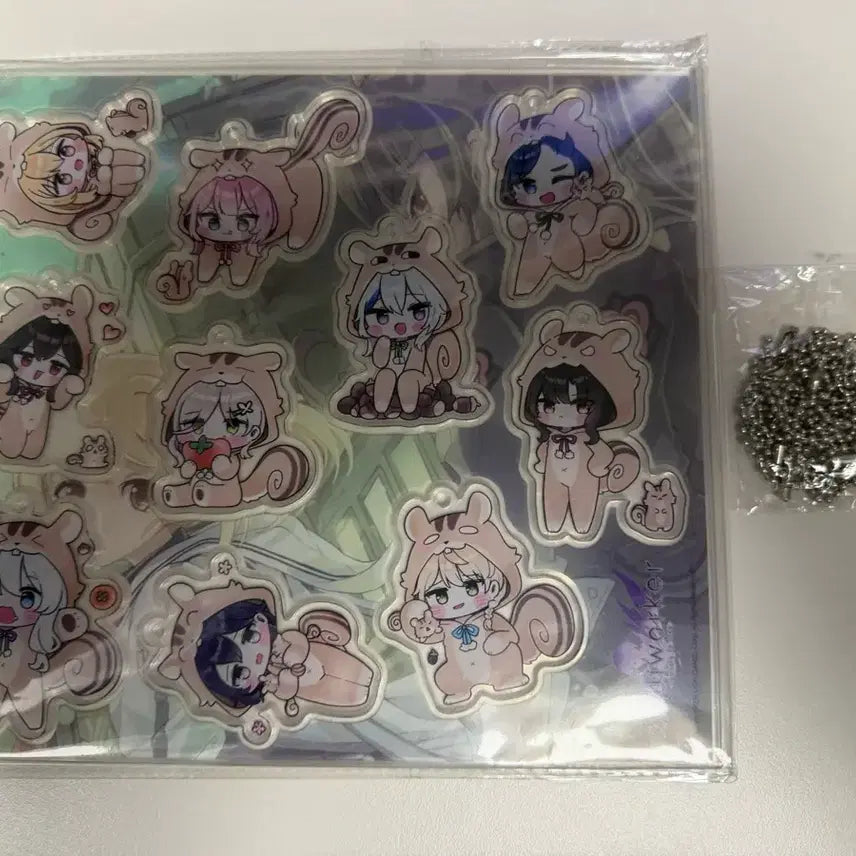 [BUNJANG] Soulworker Dongle Dongle Squirrel Keychain (Sealed) / [미개봉] 소울워커 동글동글 다람쥐 키링