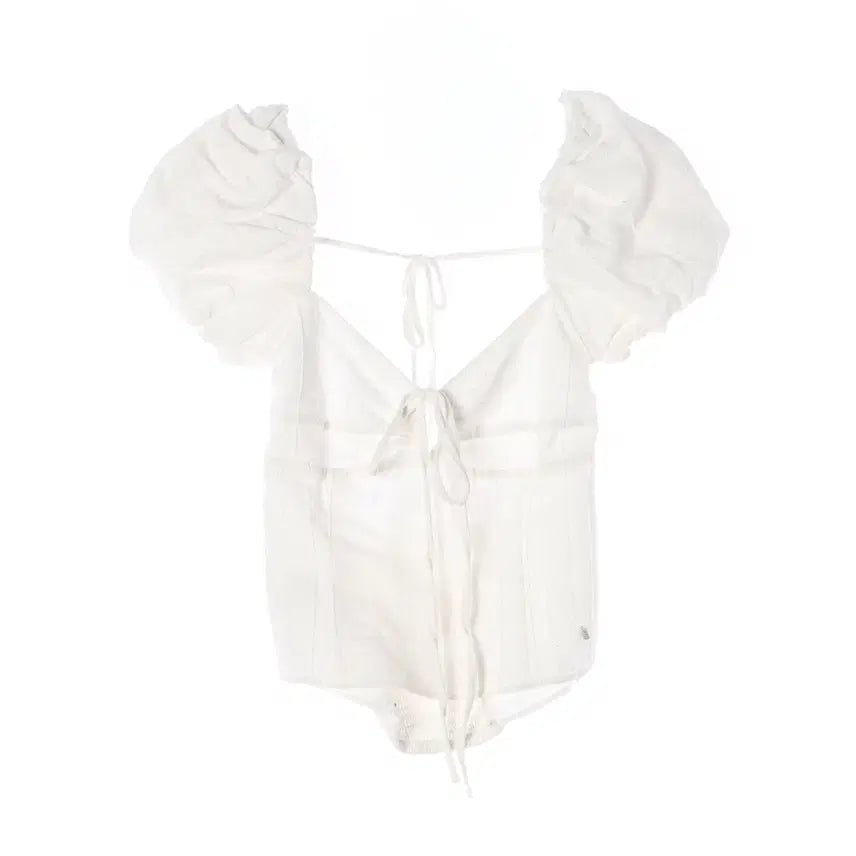 [BUNJANG] Glowny 23S Charlotte Puff Sleeve Blouse / 글로니 23S 샬롯 퍼프 탑 블라우스