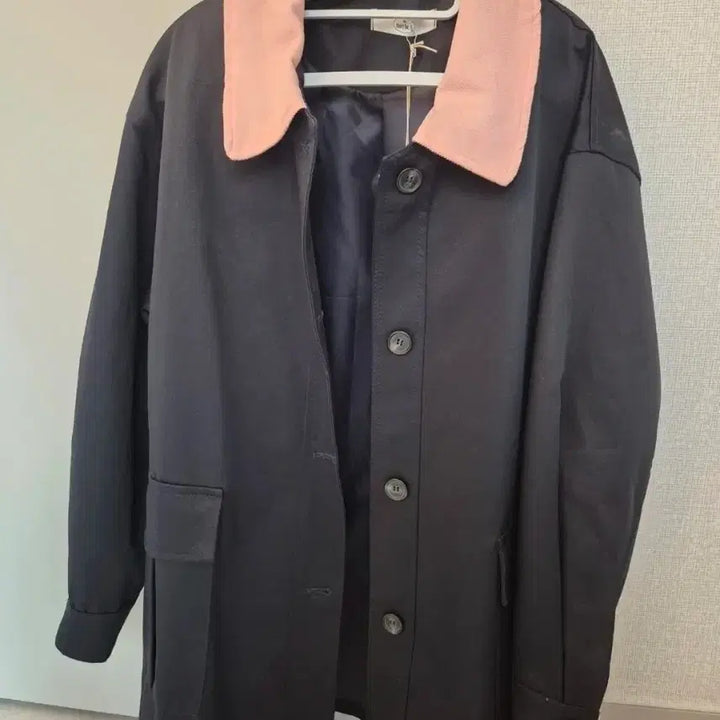 [SOLD OUT] 메이비  네이비 코듀로이 카라 코트(새상품)