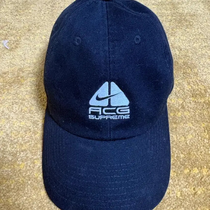 [BUNJANG] Supreme x Nike ACG Denim 6-Panel Cap Black / 슈프림 x 나이키 ACG 데님 6-패널 캡 블랙 - 22FW