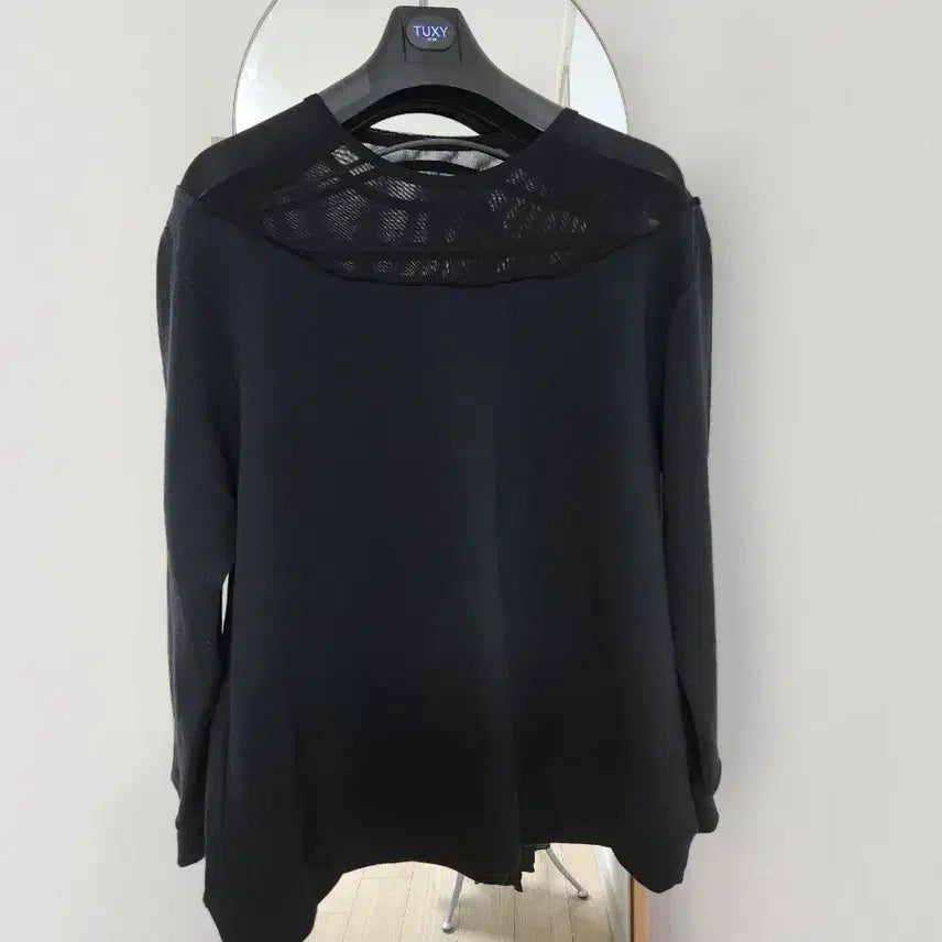 [BUNJANG] MM6 Maison Margiela Sheer Sweatshirt / MM6 메종 마르지엘라 시스루 맨투맨 / 희소 디자인 / 분위기 미쳤어요