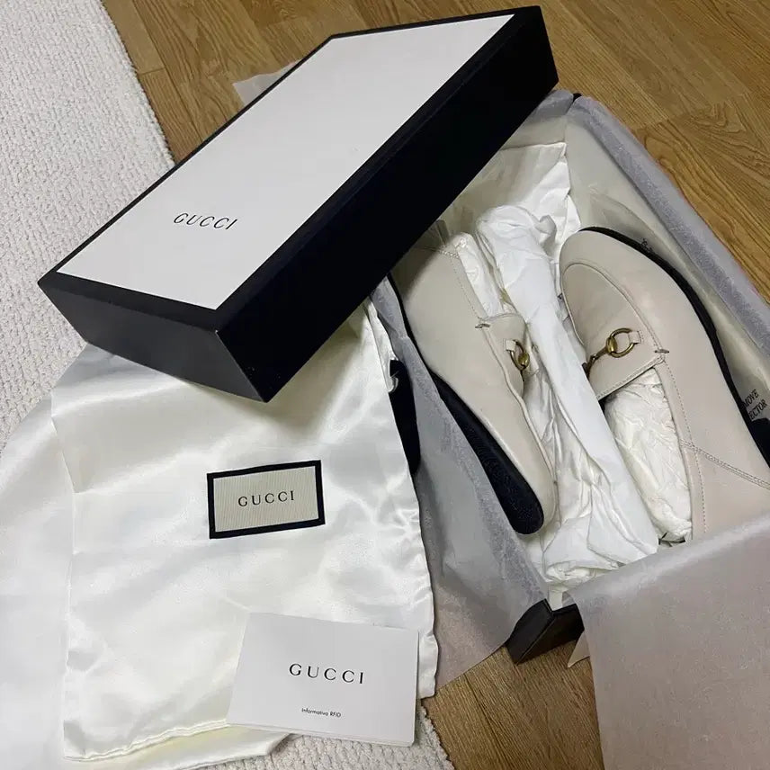 [BUNJANG] Gucci Horsebit Loafer Ivory 225 / 구찌 홀스빗 로퍼 아이보리 225