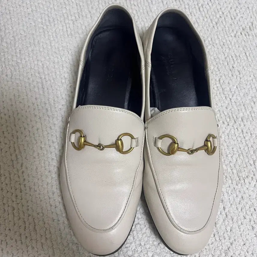 [BUNJANG] Gucci Horsebit Loafer Ivory 225 / 구찌 홀스빗 로퍼 아이보리 225