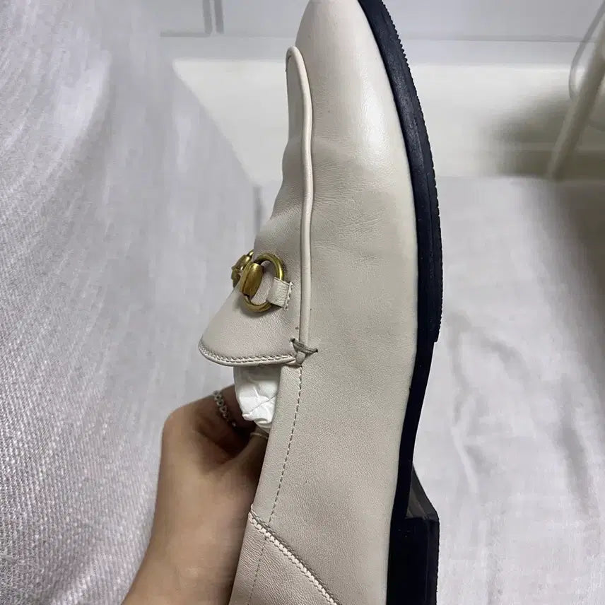 [BUNJANG] Gucci Horsebit Loafer Ivory 225 / 구찌 홀스빗 로퍼 아이보리 225