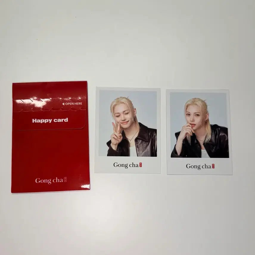 [SOLD OUT] 공차 필릭스 해피카드 포토카드 2종 세트