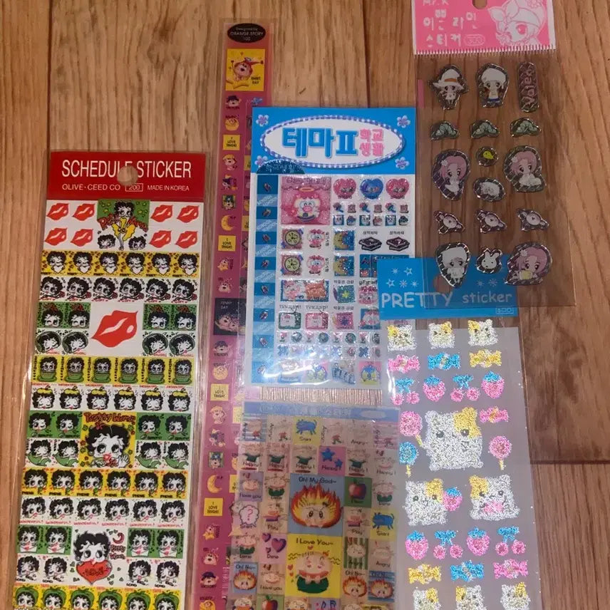 [BUNJANG] Vintage Stationery Sticker Bundle Set / 고전 문구/고전 스티커/고전 다이어리 스티커/인덱스 스티커 판매